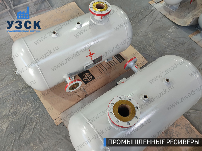 фотография промышленных ресиверовдля газа Тула